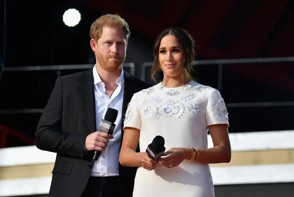 El príncipe Harry y su esposa Meghan Markle