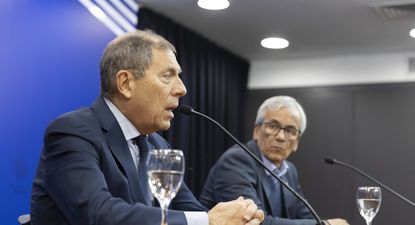 Oddone y Castillo durante la presentación de las pautas&nbsp;