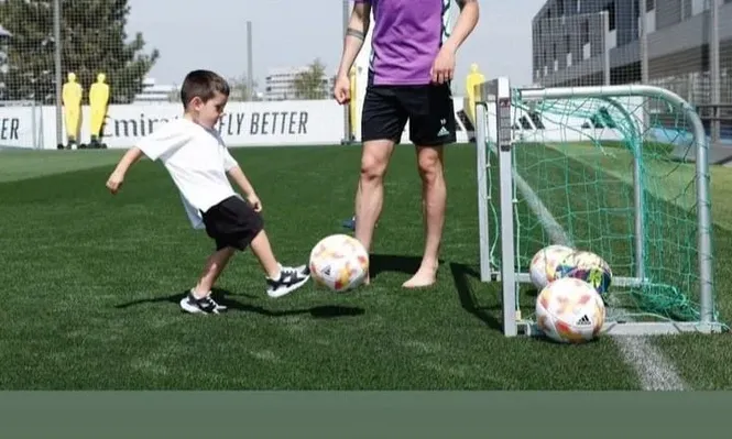 La emoción de Mina Valverde a ver a Benicio entrenado con Fede Valverde