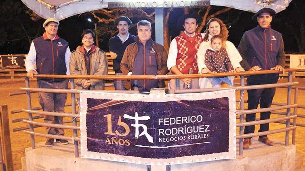 Integrantes del escritorio Federico Rodríguez y de estancia Chimango