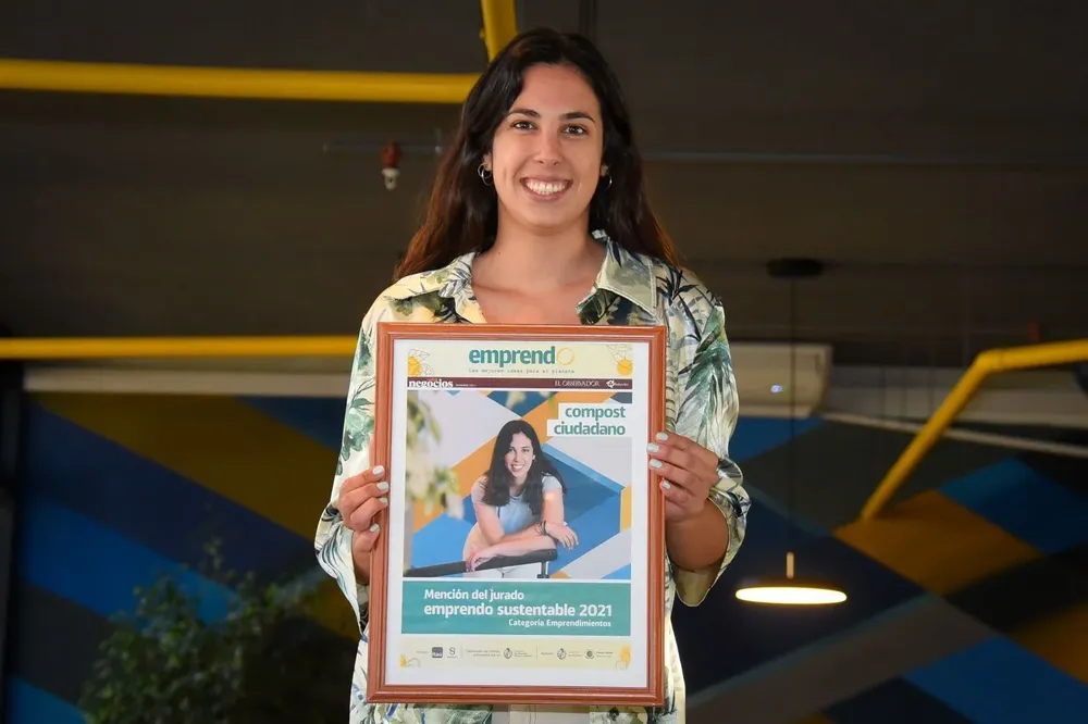 Andrea Alba creó Compost Ciudadano luego de vivir la economía circular en India