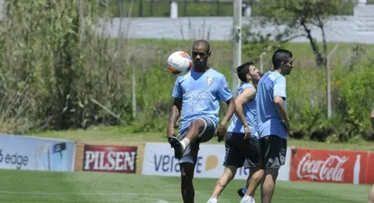 Diego Rolan en acción en el Complejo Celeste