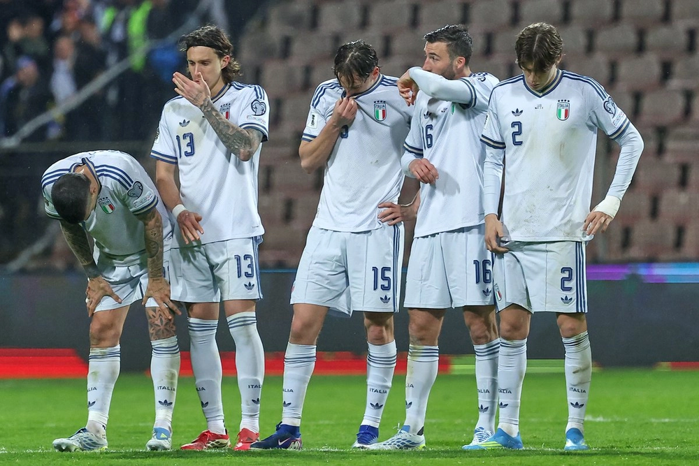 Italia se queda afuera del Mundial por tercera edición consecutiva.&nbsp;