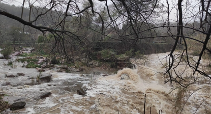 Zonas inundadas por el temporal en Castellón.