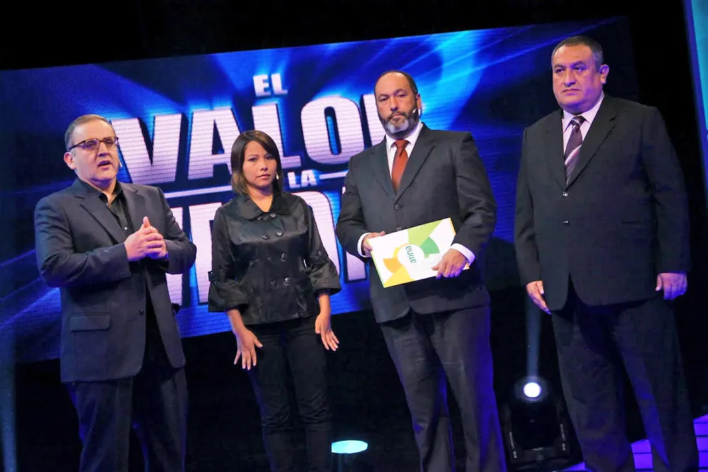 Ruth Thalía Sayas en su última aparición en el polémico reality El valor de la verdad