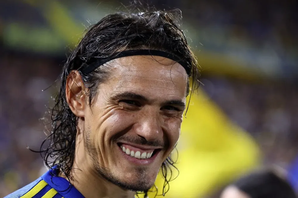 Cavani recibió una visita especial