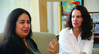 Katia Sei Fong junto a Alexandra Muller