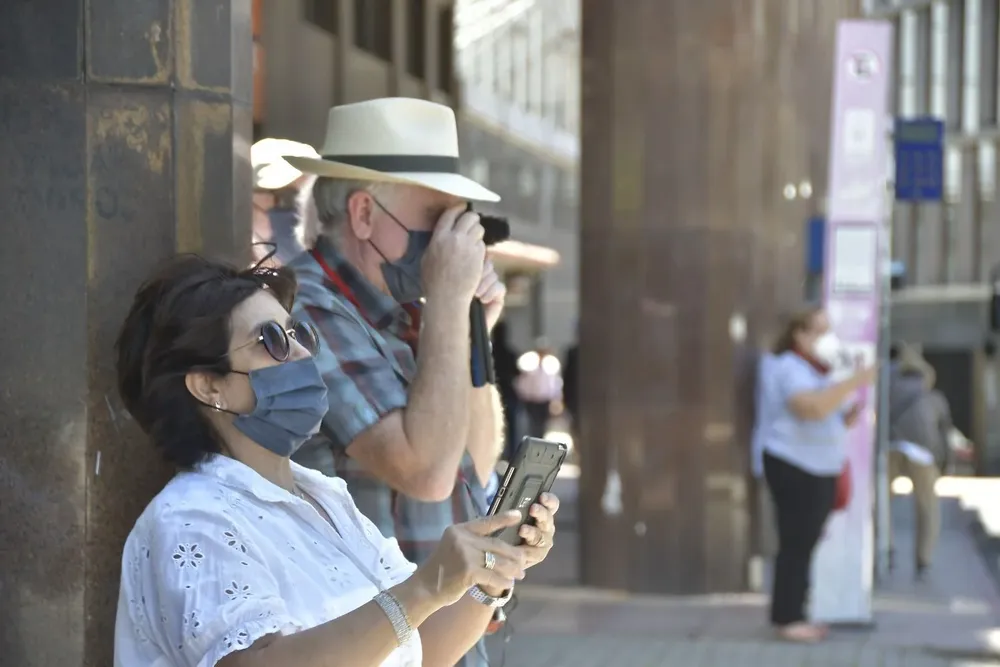 Turistas en Montevideo