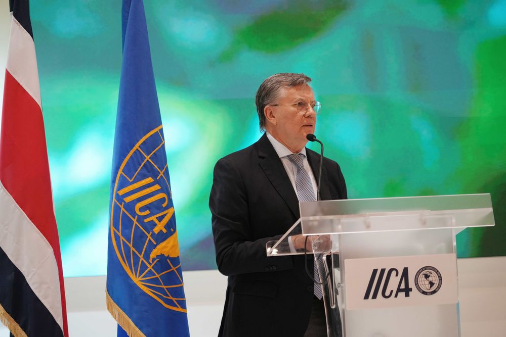 Políticas públicas: los participantes hicieron hincapié en la importancia de utilizar la ciencia en todo el proceso de generación (en la foto, Manuel Otero, director general del IICA).