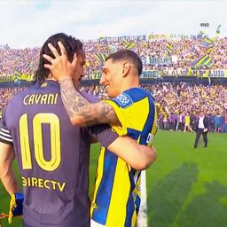 Edinson Cavani y Ángel Di María