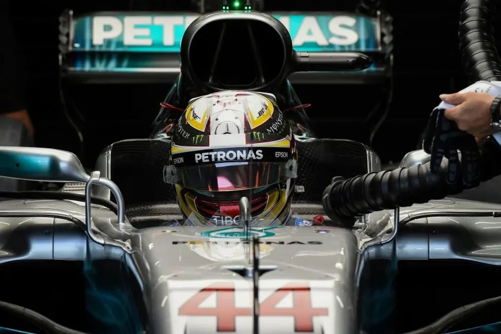 El Mercedes de Lewis Hamilton