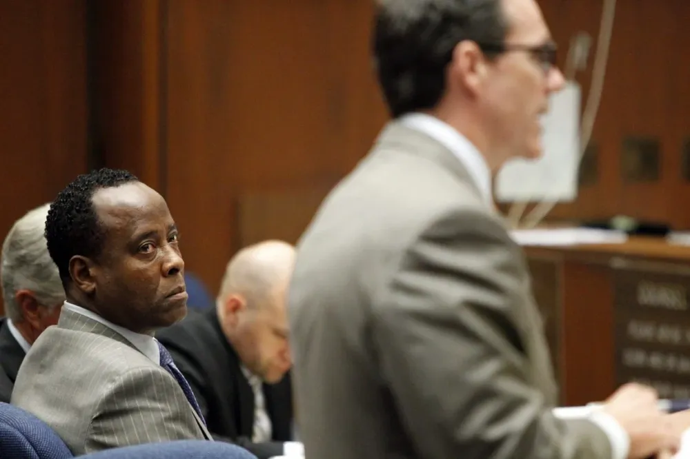 Conrad Murray, doctor de Michael Jackson, durante el juicio