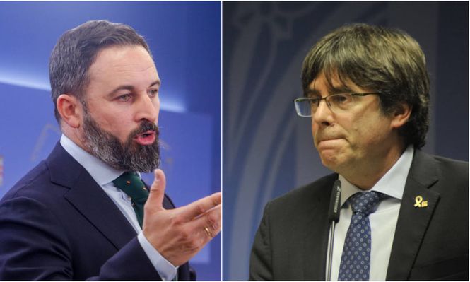 Santiago Abascal y Carles Puigdemont