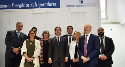El presidente Luis Lacalle Pou participó de la celebración, junto a autoridades de la empresa