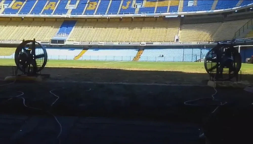 Ventiladores en La Bombonera