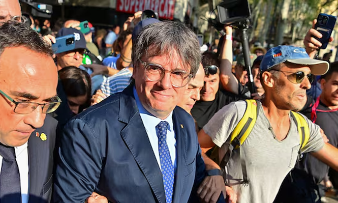 El líder independentista catalán Carles Puigdemont regresa a Barcelona, el 8 de agosto de 2024&nbsp;