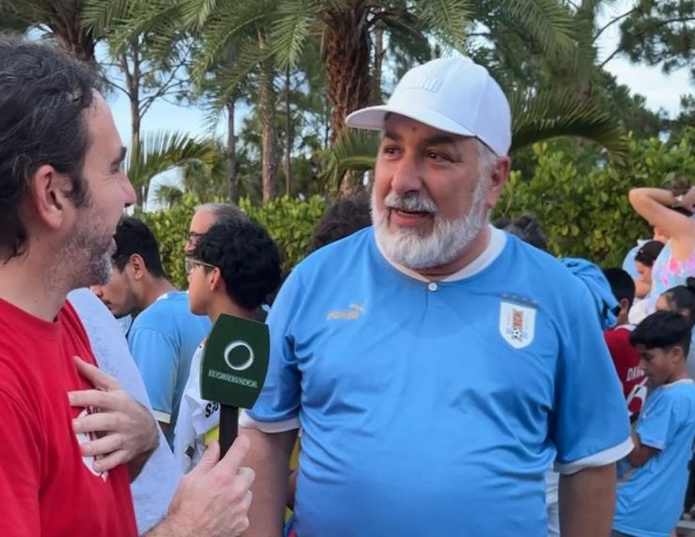 Daniel Lara, hincha de la selección uruguaya