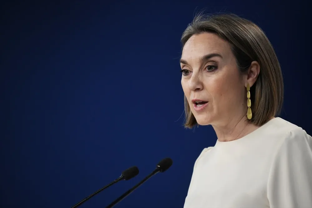 La secretaria general del PP, Cuca Gamarra,.