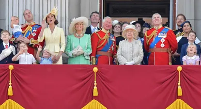 La fmilia real británica en el balcón del Palacio de Buckingham