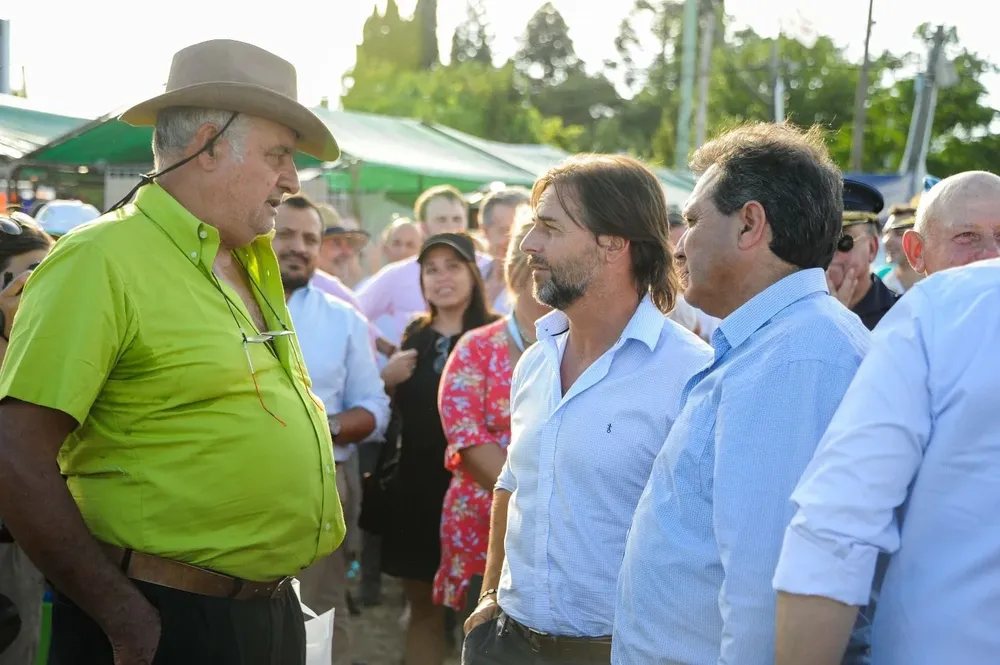 Lacalle Pou en la Expo Avícola 2024.
