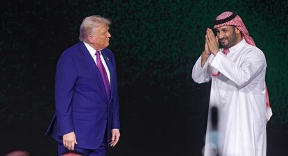 Donald Trump, con Mohamed Bin Salman en Arabia Saudita.