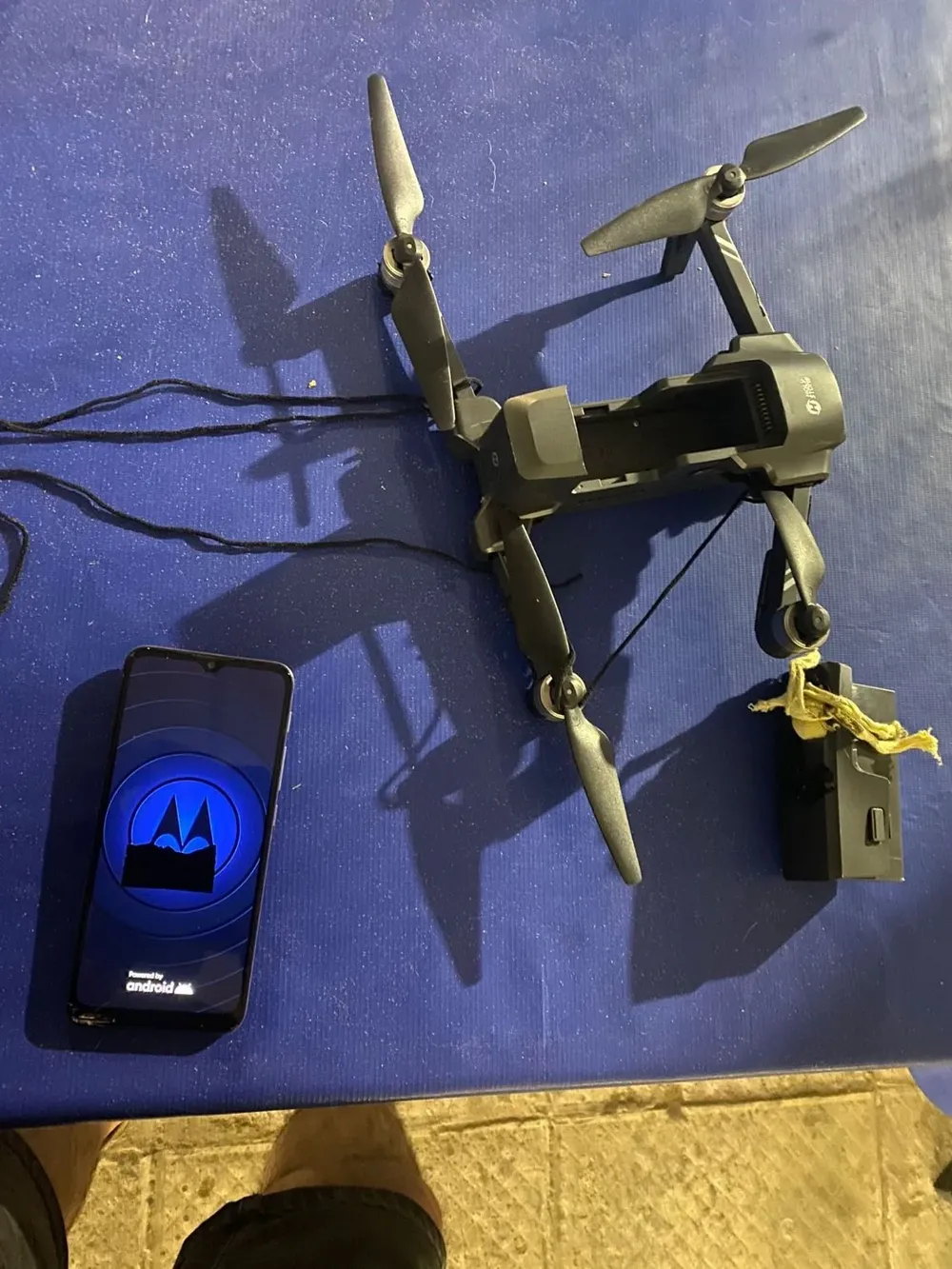 El dron que sobrevoló la cárcel y fue derribado