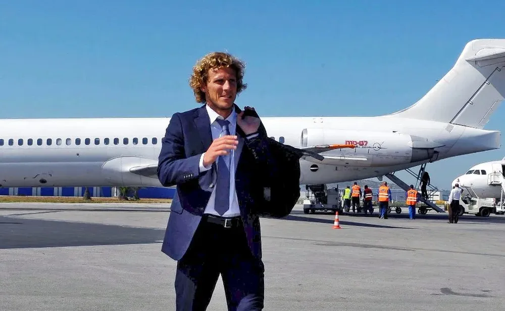 Diego Forlán, futbolista de Atlético de Madrid y de la selección