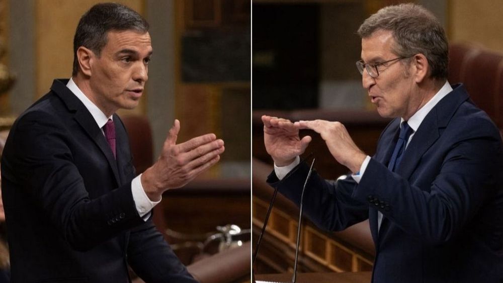 Pedro Sánchez y Alberto Núñez Feijóo