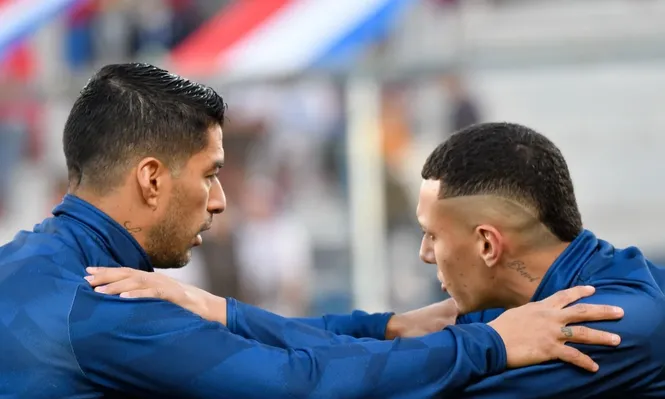 Luis Suárez y Franco Fagúndez