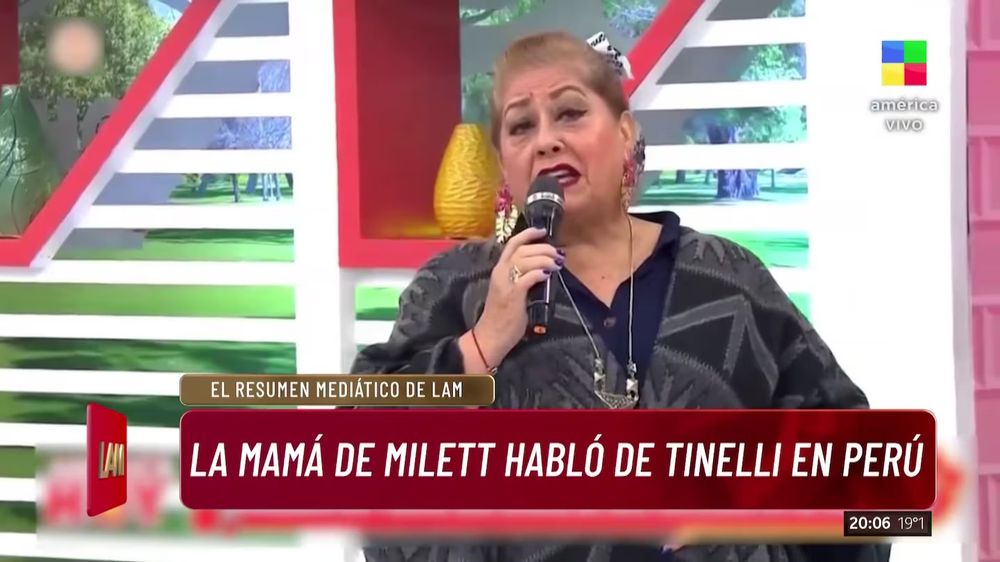 La madre de la modelo peruana habló de todo en medio de los rumores sobre la relación de su hija con Tinelli