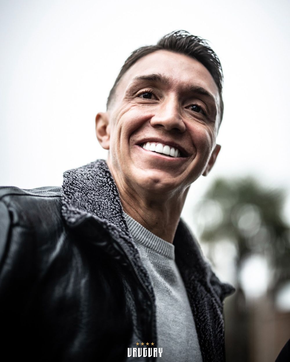 Fernando Muslera al llegar al Complejo de la AUF