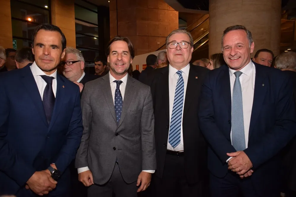 Fernándo García, Luis Lacalle Pou, Julio Martínez y Álvaro Delgado