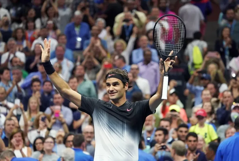 El festejo de Federer tras ganarle a Kohlscreiber