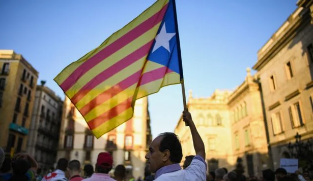Manifestación soberanista en Cataluña