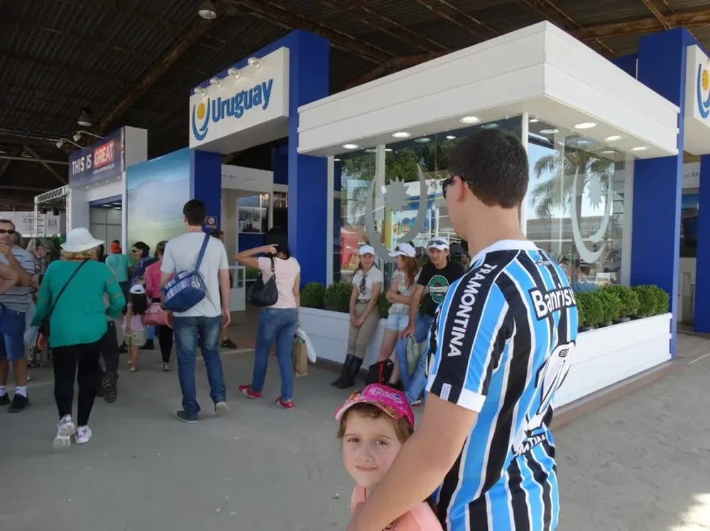 El stand uruguayo se encuentra en una zona privilegiada dentro del Pabellón Internacional