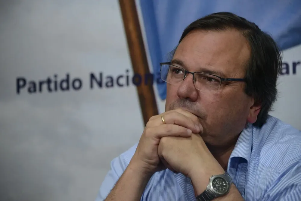 José Luis Falero, ministro de Transporte y Obras Públicas.