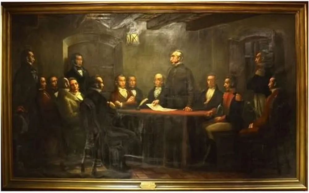 Asamblea de la Florida, de Eduardo Amézaga, óleo sobre tela