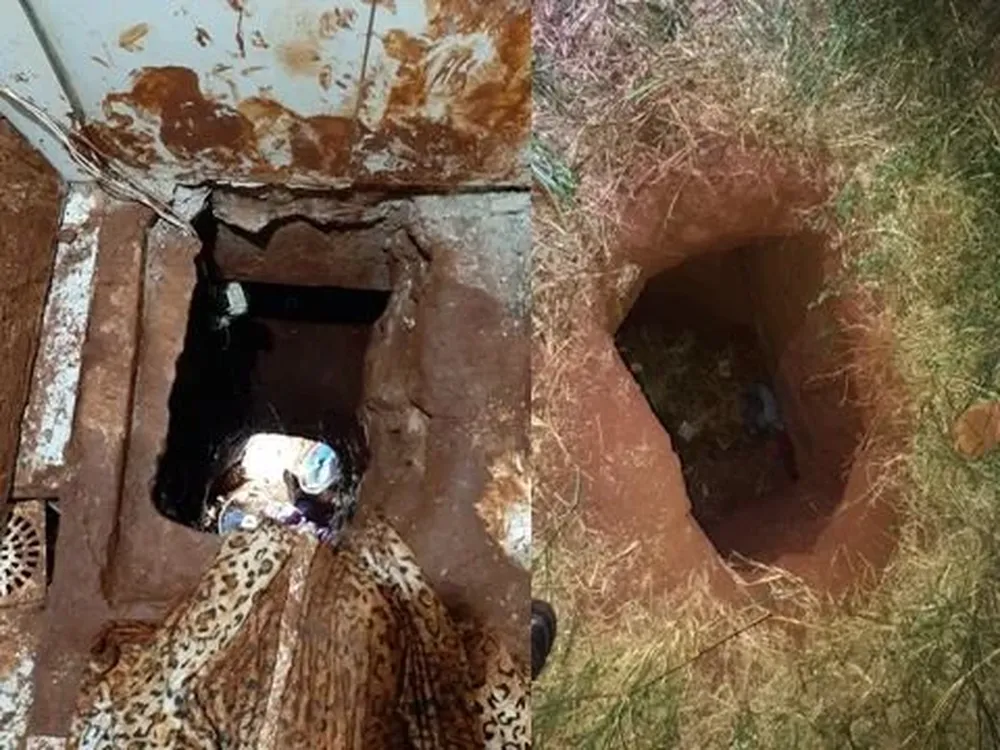 Los reclusos cavaron un túnel para escaparse