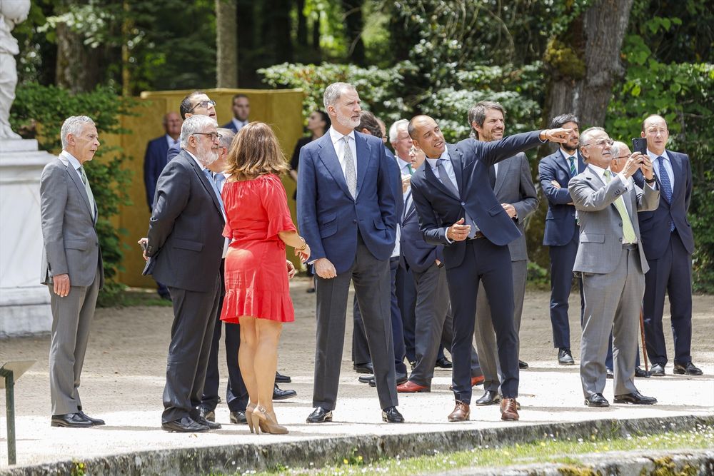 El Rey Felipe VI en el Patronato del Real Instituto Elcano.&nbsp;