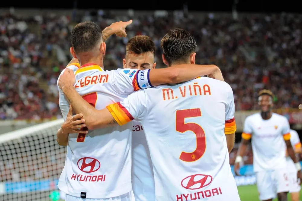 El festejo con Pellegrini y El Sharaawy