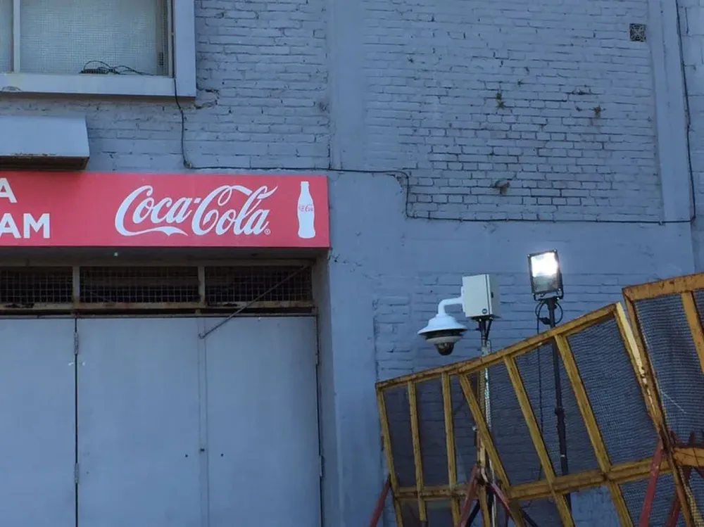 La cámara ubicada en la puerta 10 de la tribuna Ámsterdam