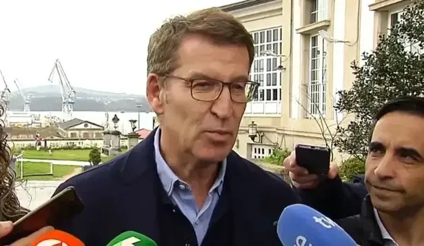 El presidente del PP, Alberto Núñez Feijóo