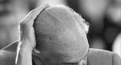 El presidente Jorge Batlle durante la crisis de 2002.