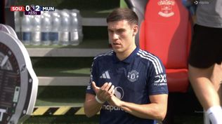 Manuel Ugarte debutó en Manchester United: entró por el danés Eriksen y participó de una jugada clave en el partido