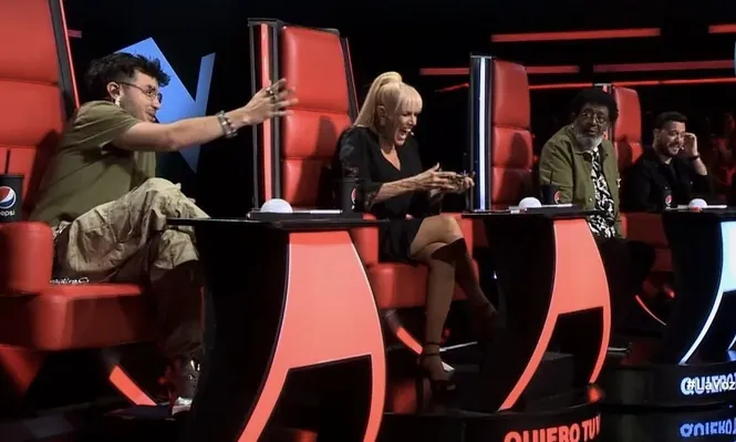 El jurado de La Voz: Agustín Casanova, Valeria Lynch, Rubén Rada y Lucas Sugo