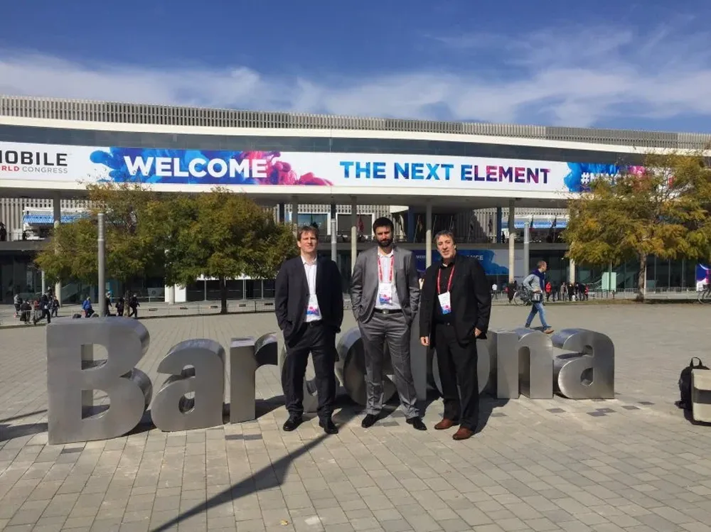 Alan Sulimovich, Liber Fernandez y Amilcar Perea en el Movil World Congress