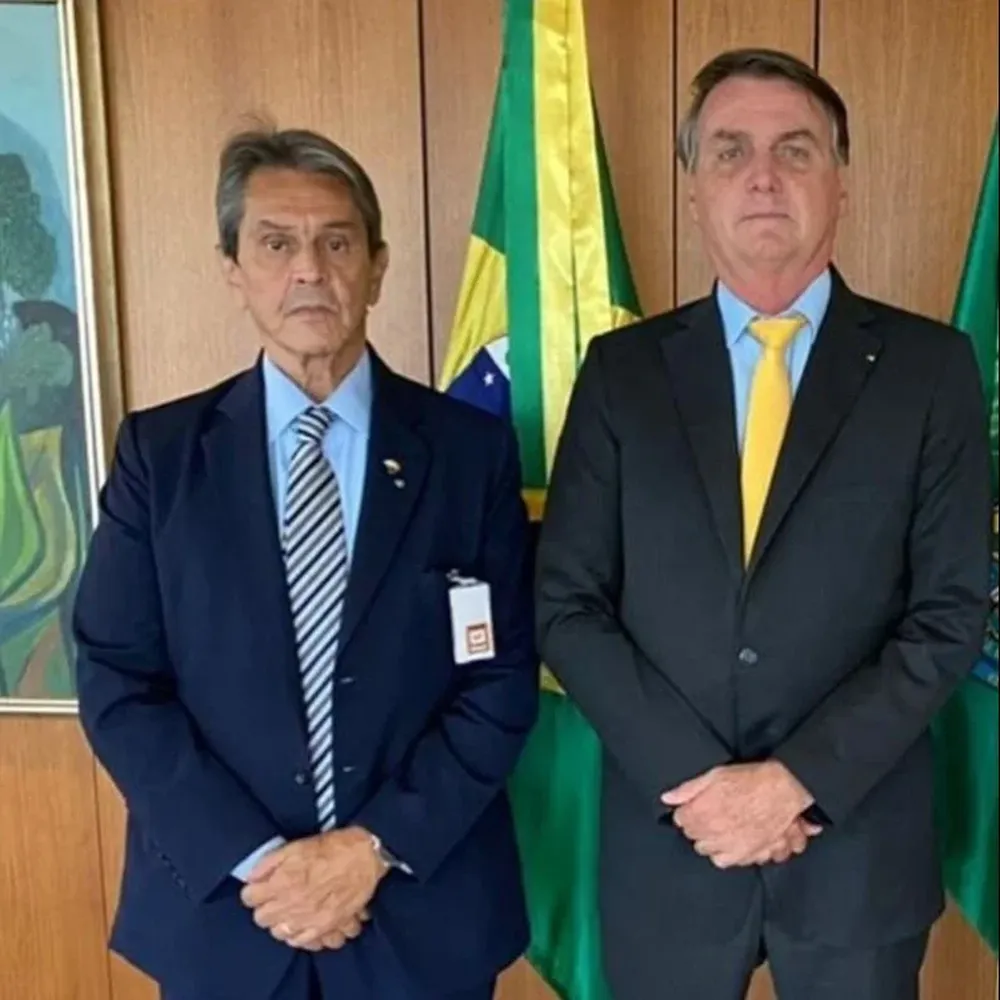 El exdiputado Roberto Jefferson junto al presidente de Brasil, Jair Bolsonaro