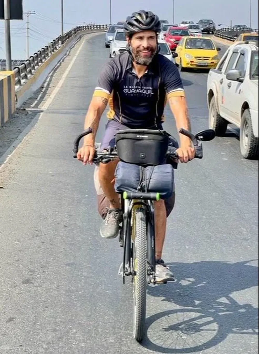 Diego Salgado metió pedal desde Montevideo a Guayaquil