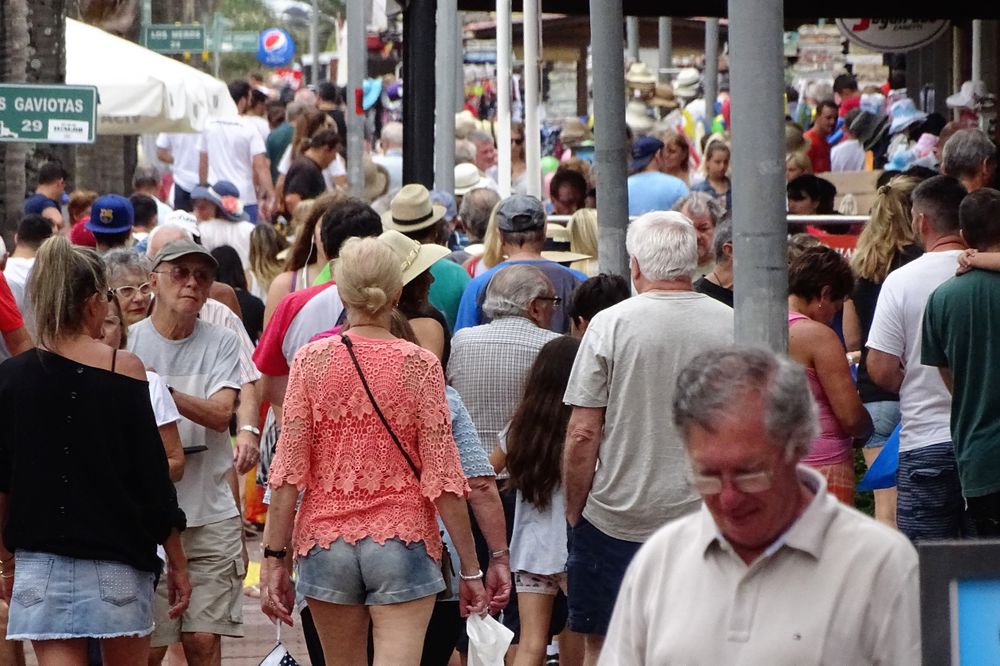 Punta del Este, turistas.