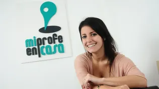 La fundadora de Mi Profe en Casa, Claudia Martínez.